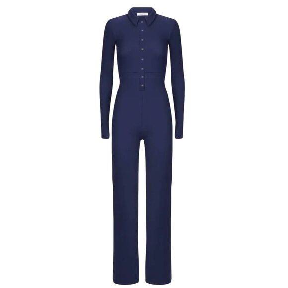 Peachy Den  June Jumpsuit In Blue Sz Small - Picture 1 of 4